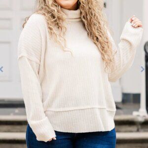 Chic Soul Ivory Sweater